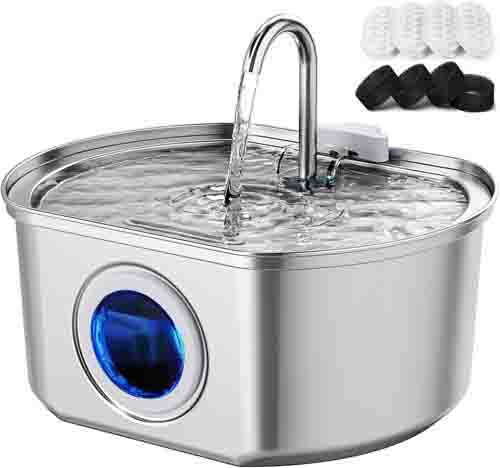 Only For Pets-Cat Water Fountain Stainless Steel