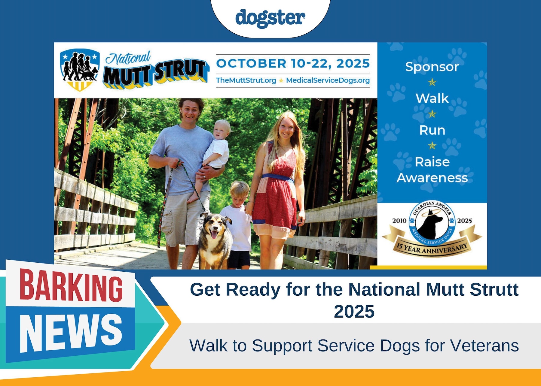 Support Veterans: Walk the National Mutt Strutt 2025