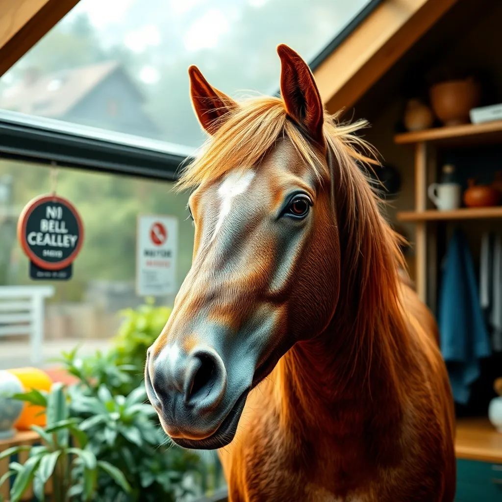 Charlie: The House-Loving Horse Who Prefers Indoor Life