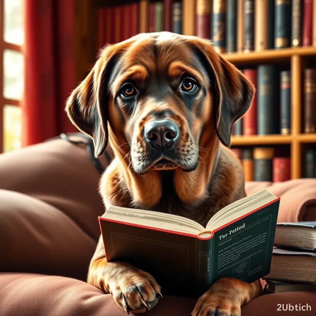 Labrador's Heartwarming Storytime: The 'House Librarian' Dog