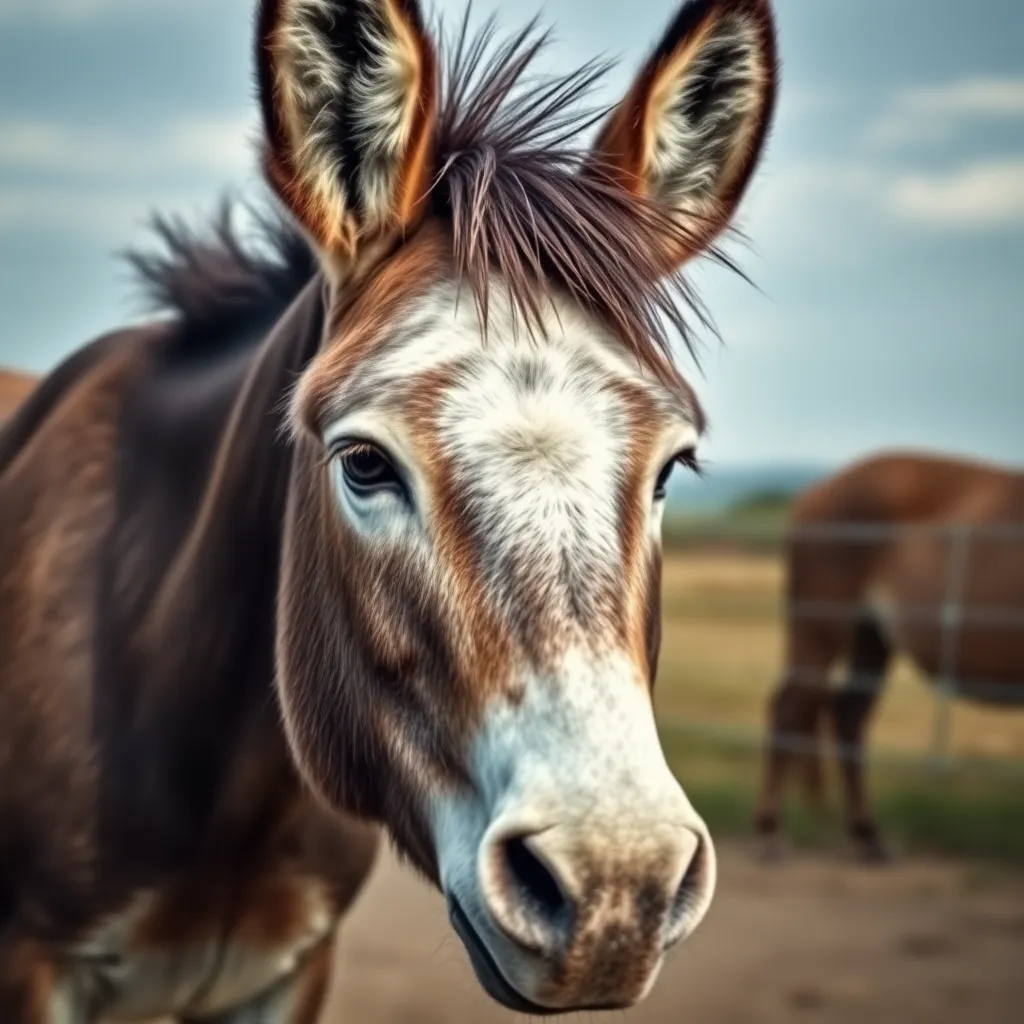 Unlikely Duo: Shy Donkey Befriends Grumpy Horse