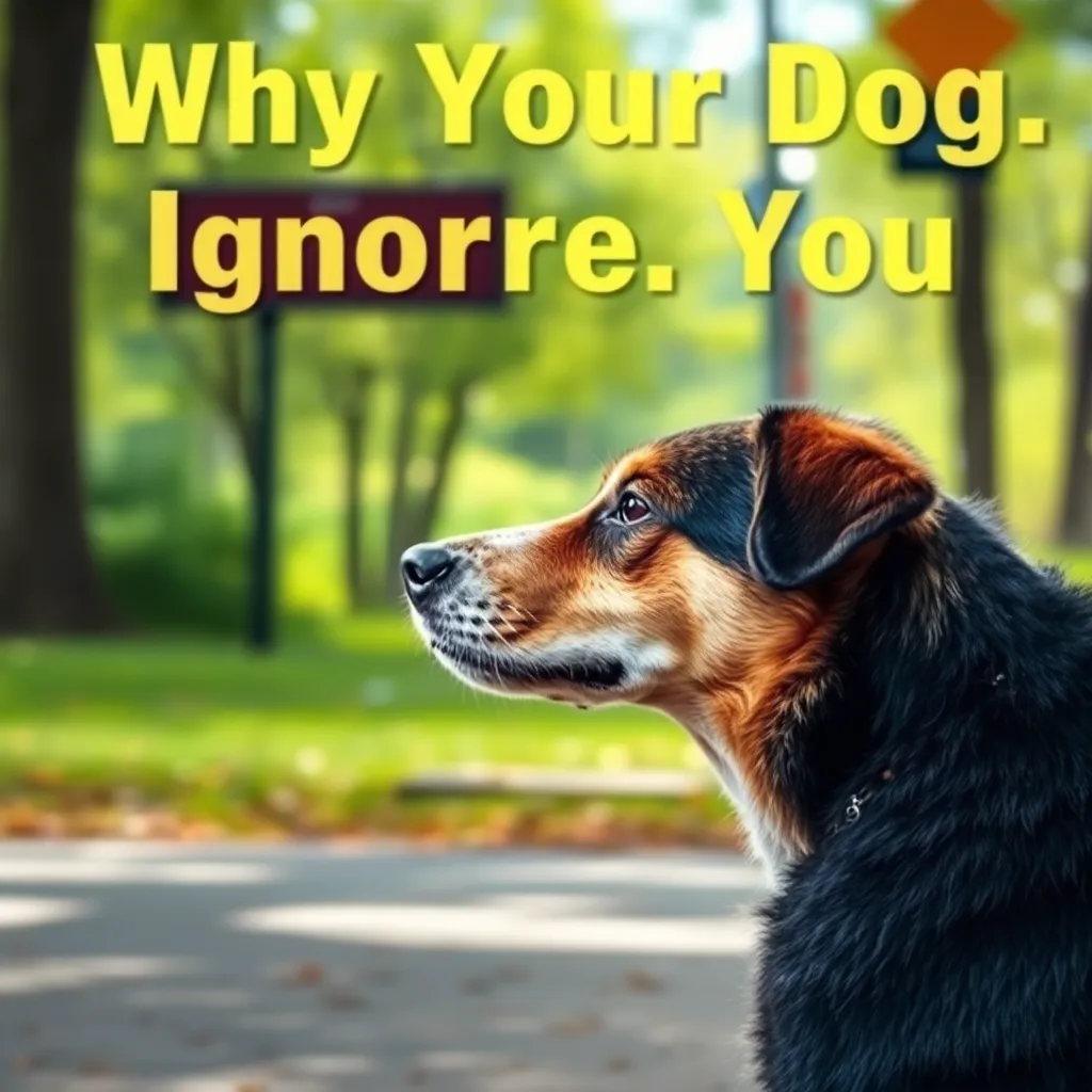 Why Your Dog Ignores You: Common Training Mistakes to Avoid