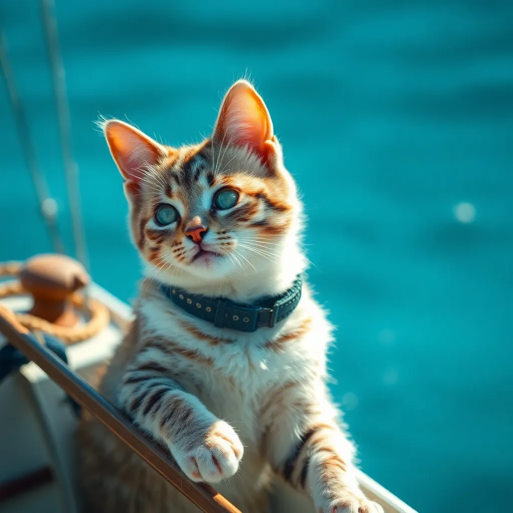 Feline Seafarer: From Stray to Sailboat Adventurer