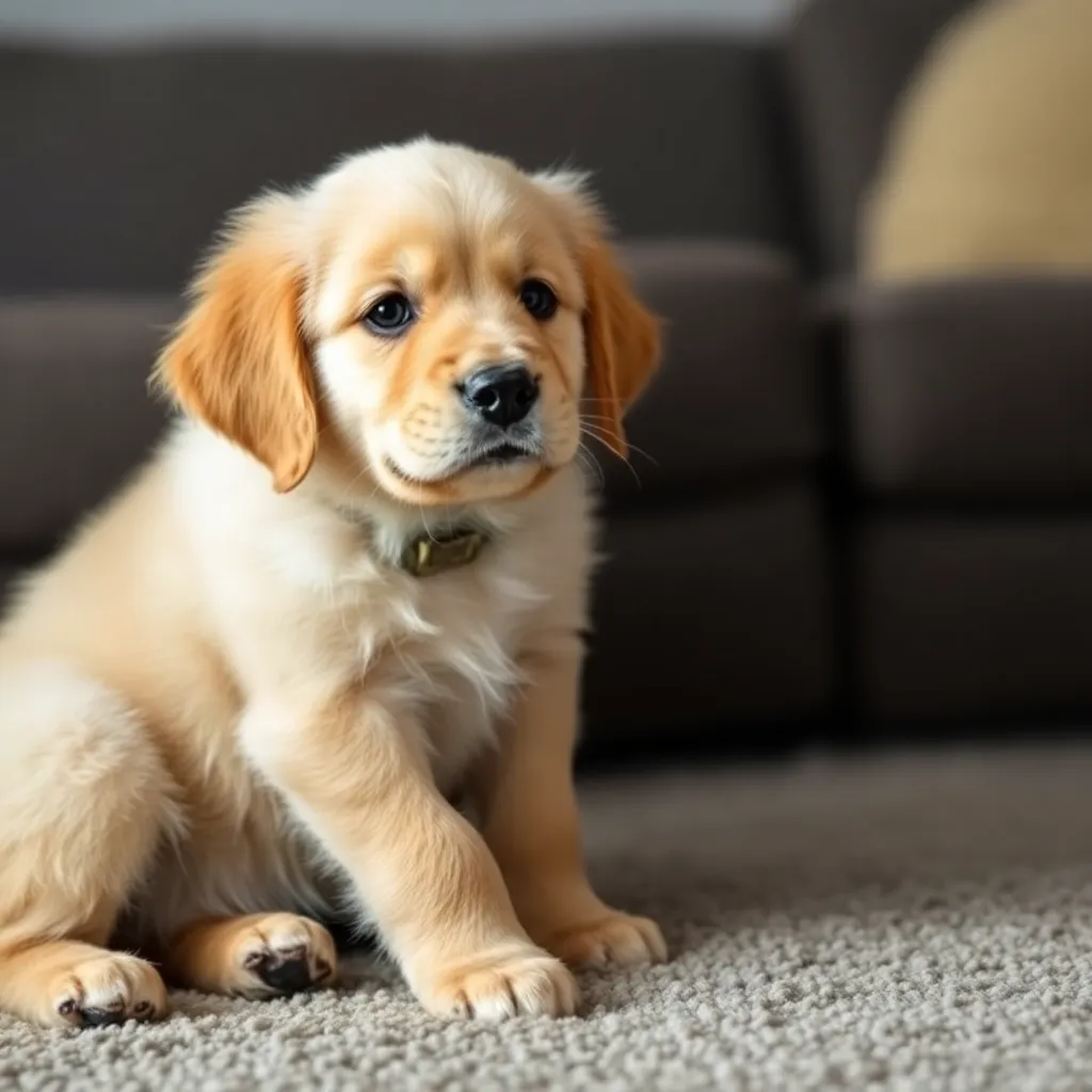 GOLDEN RETRIEVER PUPPY CAPTIVATES HEARTS WATCHING MOVIES