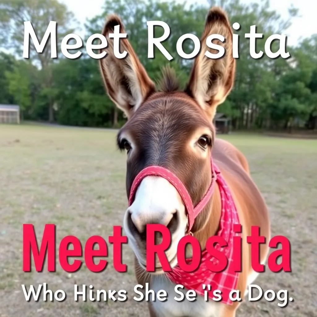MEET ROSITA: THE DONKEY WHO THINKS SHE'S A DOG