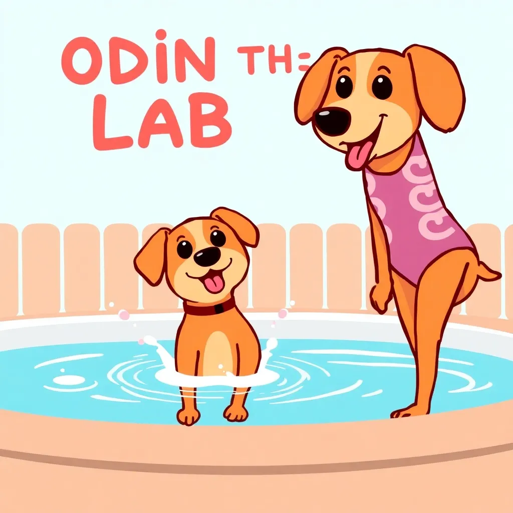 ODIN THE LAB: A SWIMSUIT AND A SPLASH IN THE POOL