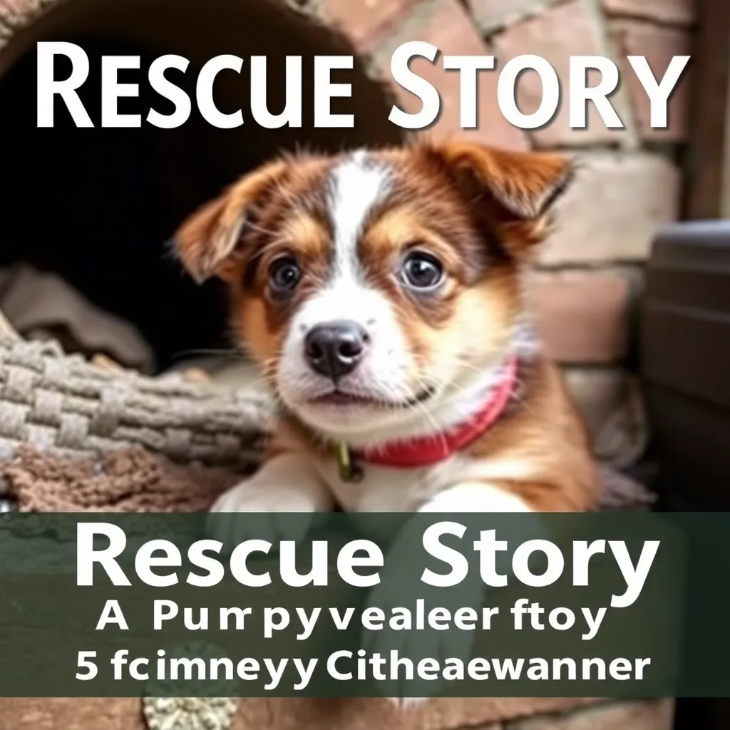 RESCUE STORY: A PUPPY SAVED FROM A CHIMNEY'S DEPTHS