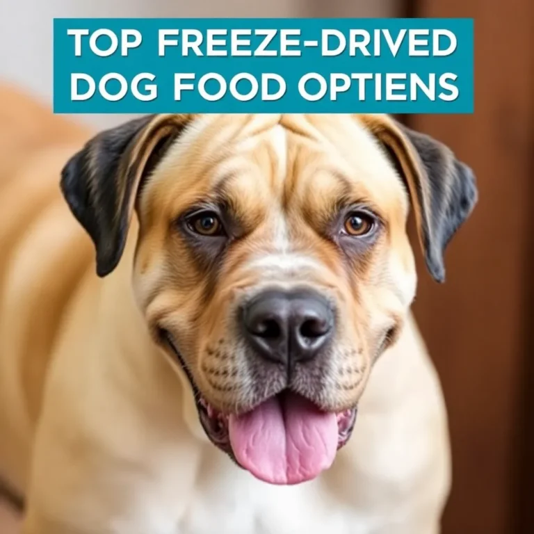 TOP FREEZE-DRIED DOG FOOD OPTIONS FOR BULLMASTIFFS
