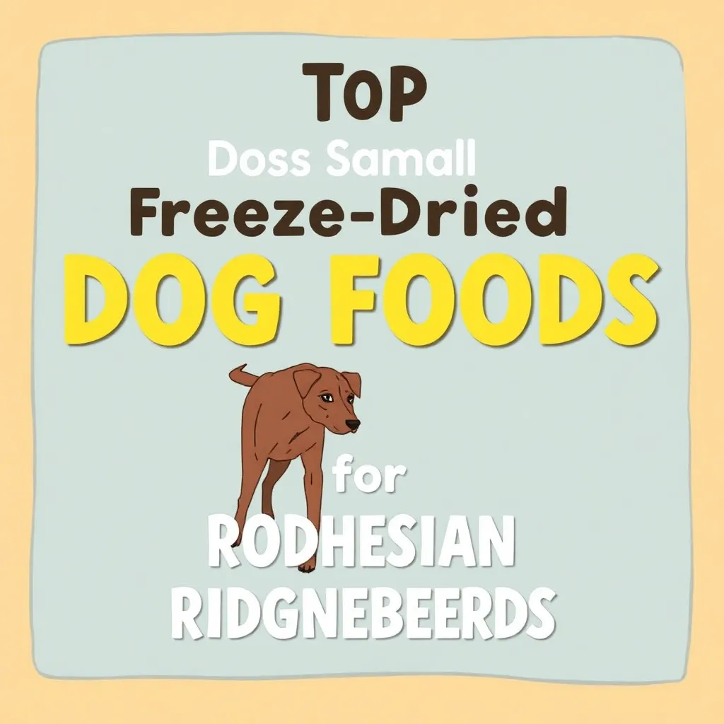TOP FREEZE-DRIED DOG FOODS FOR RHODESIAN RIDGEBACKS