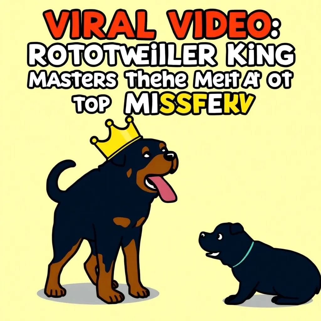 VIRAL VIDEO: ROTTWEILER KING MASTERS THE ART OF MISCHIEF