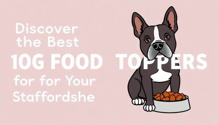 DISCOVER THE BEST DOG FOOD TOPPERS FOR YOUR STAFFORDSHIRE BULL TERRIER