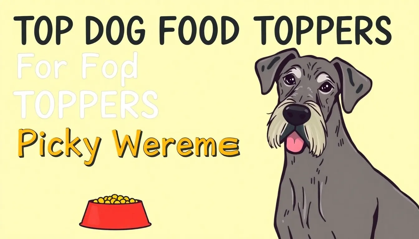 TOP DOG FOOD TOPPERS FOR PICKY WEIMARANERS