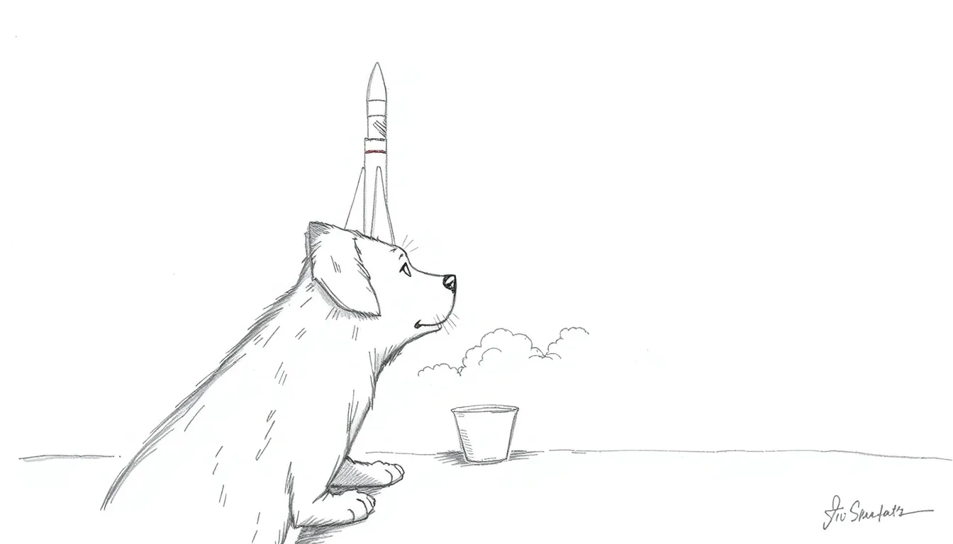 WHEN DINNER WAITS: A DOG'S PERSPECTIVE ON SPACE LAUNCHES